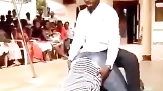 Ugandan Pastor Teaching Doggy Style Sex Position In Church In Public - 5 image