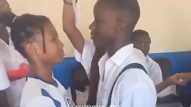 Corrupt SHS Students Caught Playing ‘Kissing Game’ In Class - 1 image