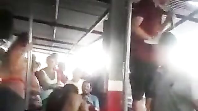 2 Naked Strippers Having Sex At A Party In Public - 3 image