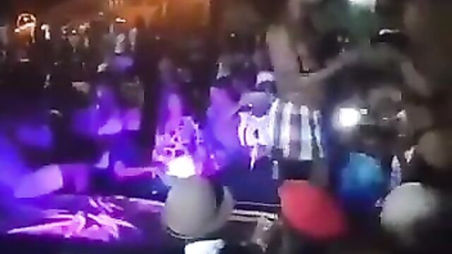 Jamaican Girl With Big Ass Didn't Want To Have Sex In Public At The Party - 1 image