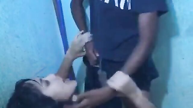 Naked Girlfriend Giving Crazy College Student Blow Job In Public - 4 image