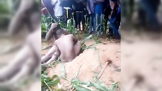 Two Naked Lesbians Mzansi with Big Tits and Big Booty were Caught Having Sex in the Bushes in Public - 4 image