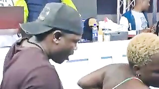 Breasts Pop Out In Public As African Girl Gets Caught Doing It At A Party - 4 image