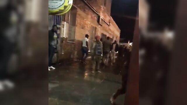 Drunk Whore With Big Tits Caught Naked In Public Outside A Night Club In South Africa - 4 image