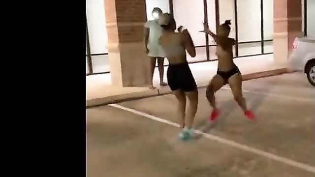 Boobs Out As 2 Shameless Black Women Fight Over A Married Man In Public - 1 image