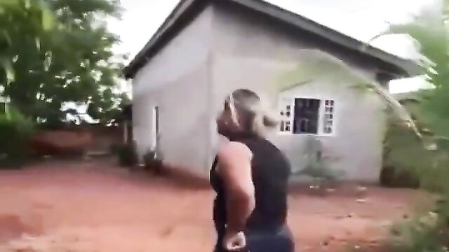Wife Came Back From Work And Caught Cheating Husband Naked Having Sex With Side Chick Doggy Style And Beat Them! - 3 image