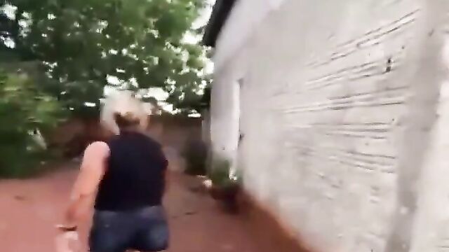 Wife Came Back From Work And Caught Cheating Husband Naked Having Sex With Side Chick Doggy Style And Beat Them! - 4 image