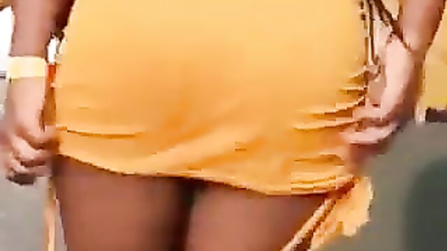 Pussy Exposed In Public As African Girl Shows Off Her Toto During Dancing Competition - 4 image