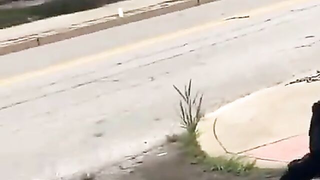 Boobs Out As African American Girl Beats Up Her 2 Opponents While Fighting In Public - 3 image