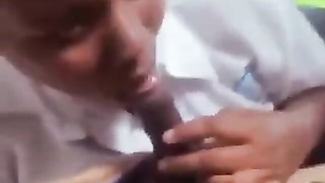 Ghanaian School Girl Giving Teacher Blow Job In School Uniform After School - 4 image