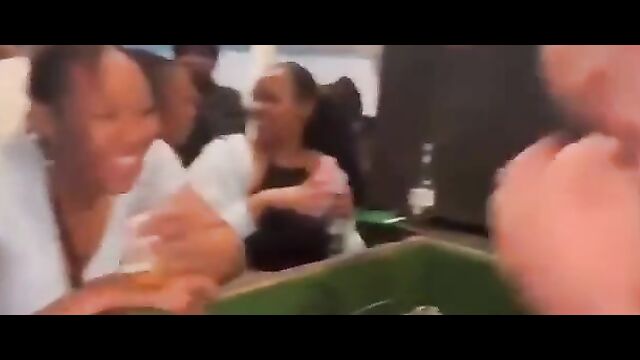 Mzansi Girl Flashing Her Breasts For DJ At A Party In Public