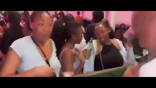 Mzansi Girl Flashing Her Breasts For DJ At A Party In Public - 5 image