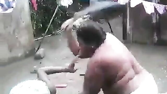 Boobs Out In Public As Half Naked African Woman With Big Breasts And Panties Beats Her Daughter Over Boyfriend - 4 image