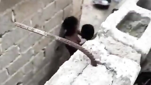 Naked Female University Student Caught Having Sex In An Uncompleted Building In Public - 1 image