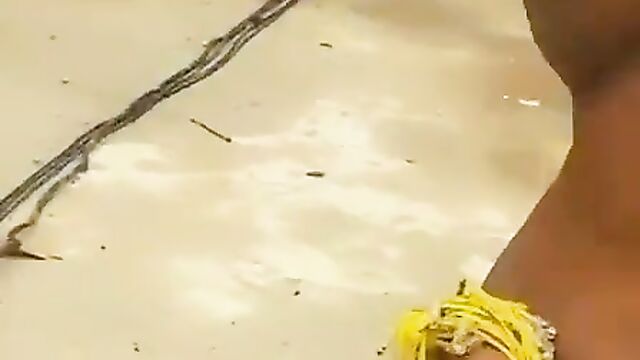 Pussy, Ass And Boobs Out In Public As Naked Stripper Goes Wild At A Party