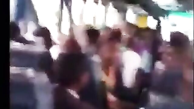 African School Girl Showing Her Toto And Boobs On A Bus In Public - 5 image