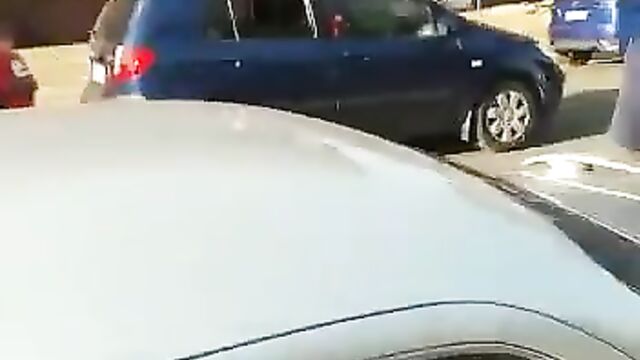Naked Mad South African Woman With Big Ass Caught On A Car Roof In Public - 4 image