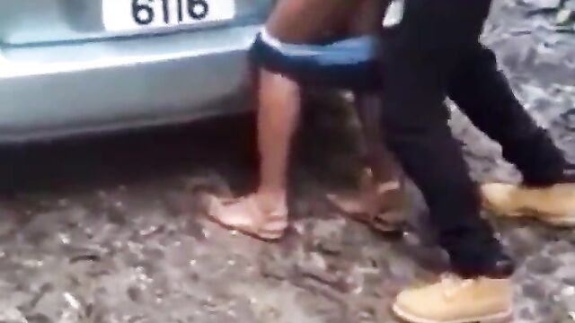 Crazy Couple Caught Having Doggy Style Sex On Car Trunk In Public In Broad Daylight - 5 image