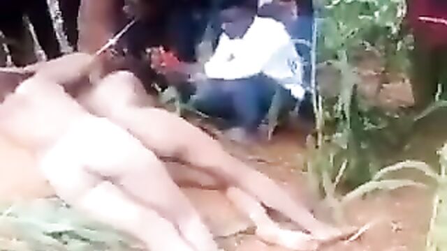 2 Naked African Women With Big Boobs And Ass Caught In The Bush In Public - 3 image