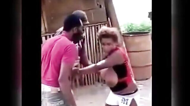 Big Breasts Pop Out In Public As Busty Prostitute Fights Client For Not Paying Her After Having Sex With Her - 5 image