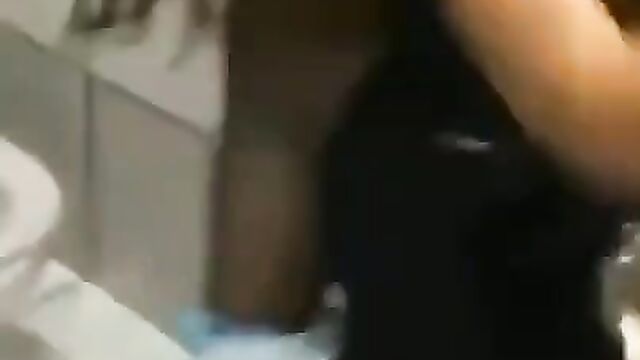 Breasts Pop Out As Woman Gets Stripped Naked With Panties Down And Pussy Exposed While Fighting In Public - 1 image