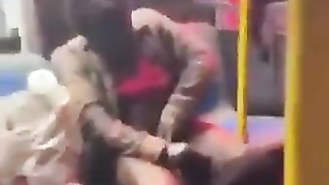 Black Woman Caught Stripping Naked And Taking Selfies Of Her Pussy In Public While On A Train In New York - 1 image