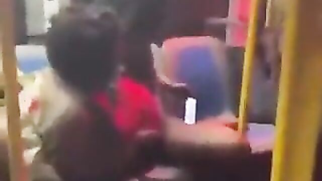Black Woman Caught Stripping Naked And Taking Selfies Of Her Pussy In Public While On A Train In New York - 3 image