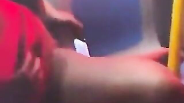 Black Woman Caught Stripping Naked And Taking Selfies Of Her Pussy In Public While On A Train In New York - 4 image