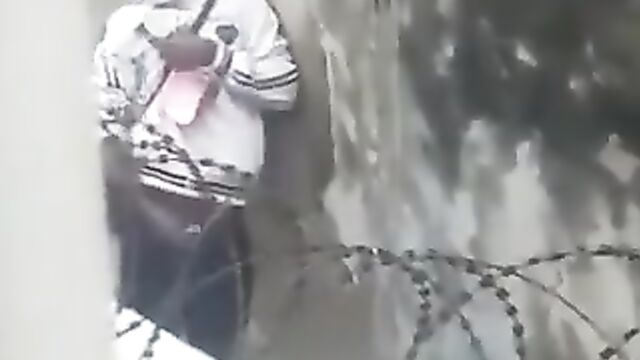 Black Man Caught Masturbating In The Backyard - 5 image