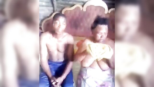 Naked Grandmother With Big Tits Caught Having Incest Sex With Grandson - 3 image