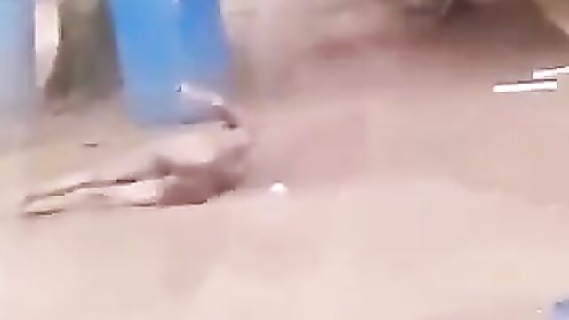 Woman Beats And Strips Her Mother Naked In Public In Abagana, Anambra, Nigeria - 1 image