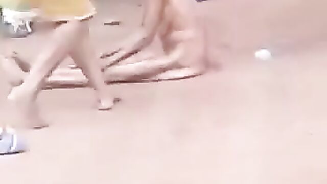 Woman Beats And Strips Her Mother Naked In Public In Abagana, Anambra, Nigeria - 3 image