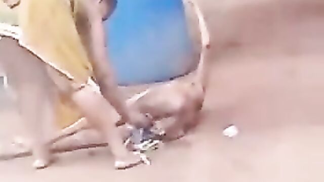 Woman Beats And Strips Her Mother Naked In Public In Abagana, Anambra, Nigeria - 5 image