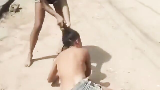 Boobs Exposed In Public As Wife Beats Up Side Chick For Cheating With Her Husband - 4 image