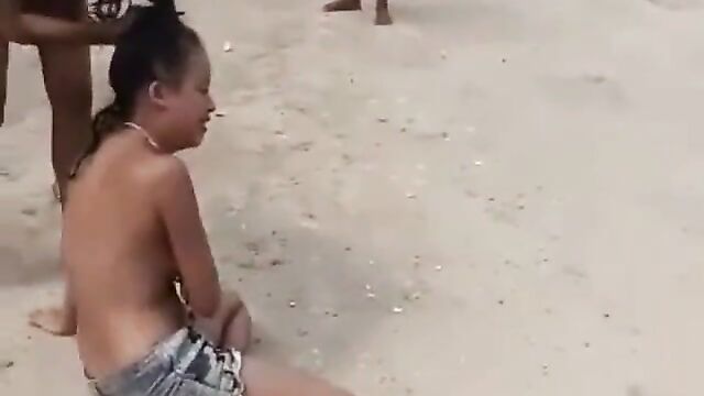 Boobs Exposed In Public As Wife Beats Up Side Chick For Cheating With Her Husband - 5 image