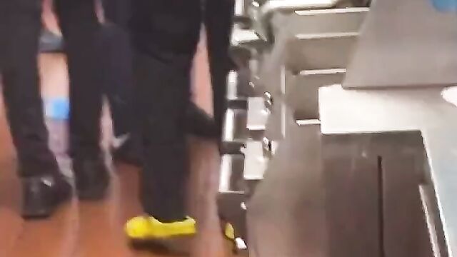 Woman With Big Boobs Stripped Naked In Public While Fighting In McDonald’s - 3 image