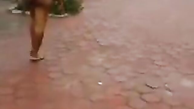 Mad African Woman With Big Breasts Caught Naked In Public Carrying Handbag (Full Video 18+)