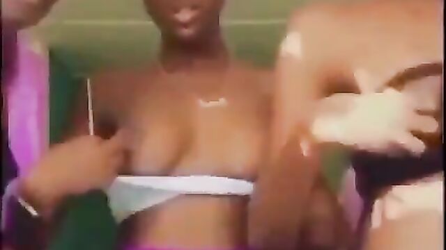 Must Watch: LAUTECH female students caught stripping and exposing their breasts in public - 1 image