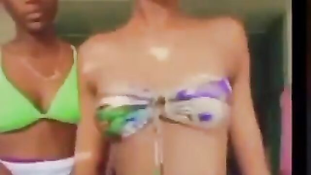 Must Watch: LAUTECH female students caught stripping and exposing their breasts in public - 4 image