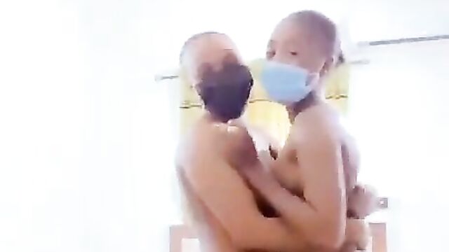 3 Naked African Girls Sucking Breasts And Preparing For Sex Party