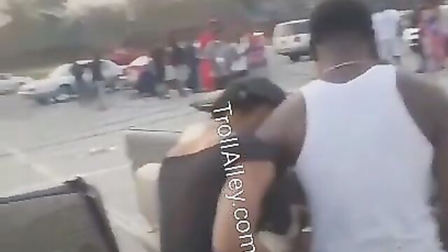 Two whores fighting over a man with vagina and breasts exposed - 5 image