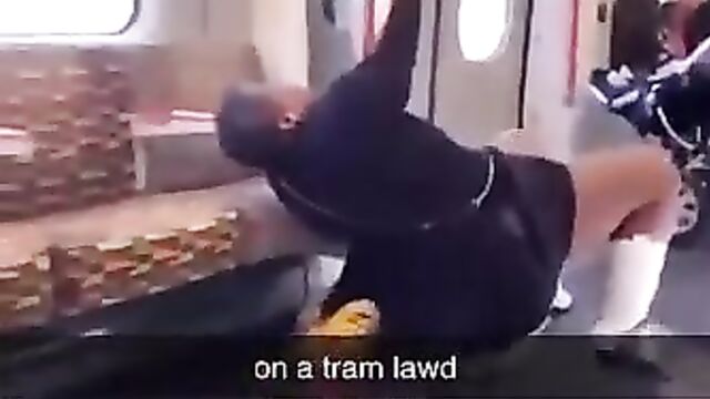 Woman having sex with a ghost on a train in public - 1 image