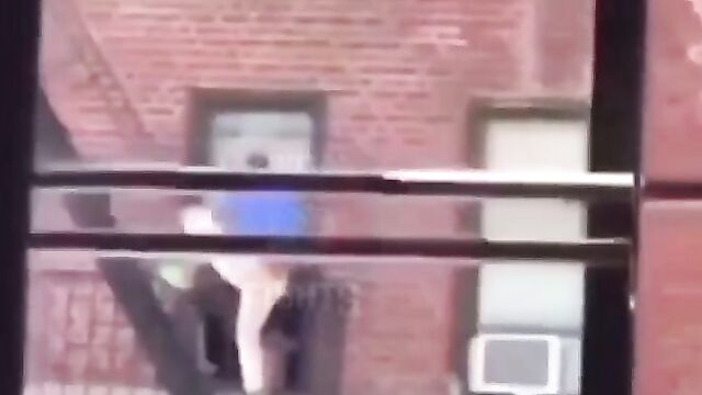 Side chick gets pushed and falls off storey building after getting caught cheating!