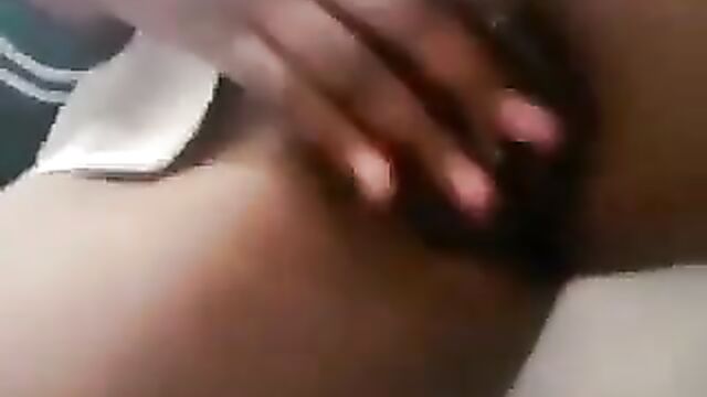 School Girl With Long Pussy Lips Caught Rubbing Her Pussy For Her Principal - 1 image