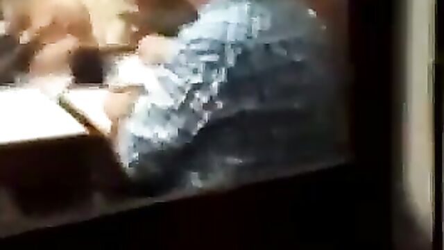 Man pressing girlfriend’s naked breasts in public in a restaurant - 3 image