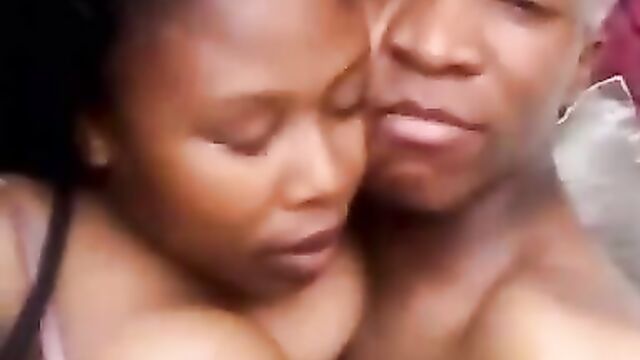 Mzansi man and busty side chick sex tape leaked - 1 image