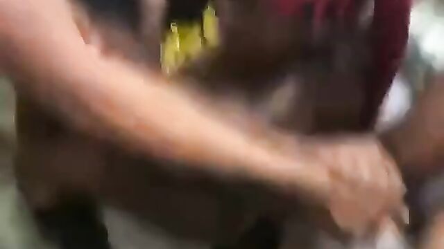 Lagos: Naked Stripper with big ass riding an alleged Yahoo Boy at a wild party in public - 3 image