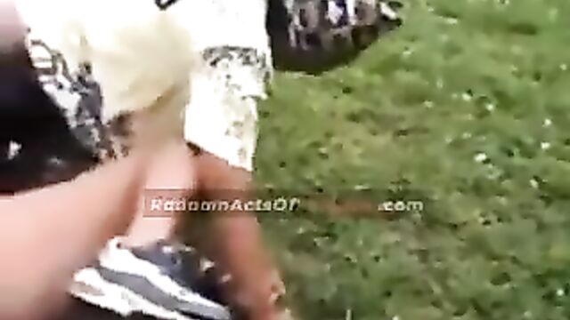 Pussy Everywhere As Wife Beats Up Side Chick On Grass In Public - 3 image