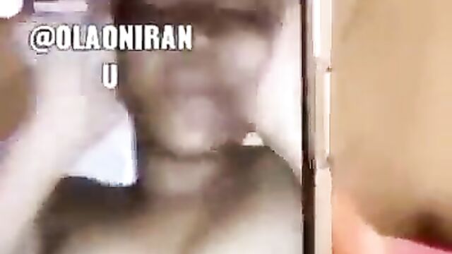 Student films big boobs and pussy of olosho girl with his phone - 3 image