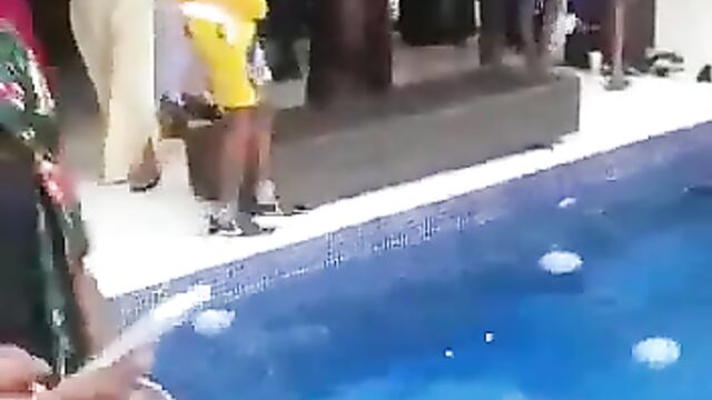 Nigerian Girl Sucking Boobs And Pussy Underwater At A Pool Party In Public - 5 image